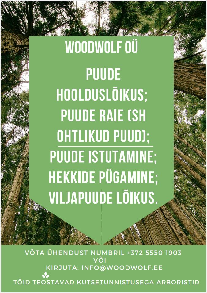 Woodwolfi reklaam raie- ja istutustöödeks